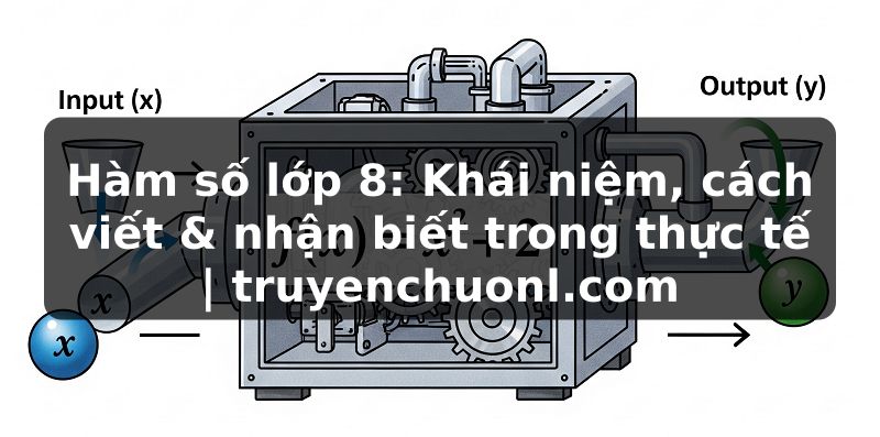 Hàm số lớp 8: Khái niệm, cách viết & nhận biết trong thực tế | truyenchuonl.com