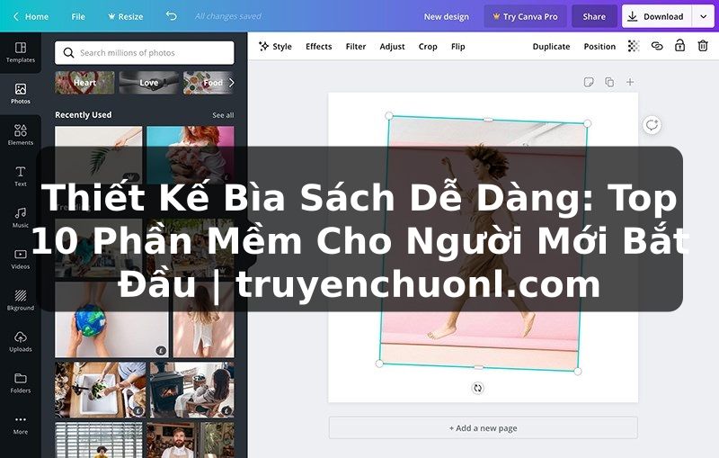 Thiết Kế Bìa Sách Dễ Dàng: Top 10 Phần Mềm Cho Người Mới Bắt Đầu | truyenchuonl.com